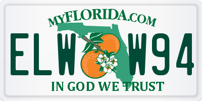 FL license plate ELWW94