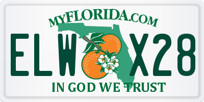 FL license plate ELWX28