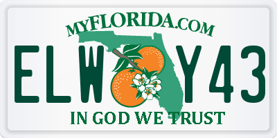 FL license plate ELWY43