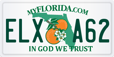 FL license plate ELXA62