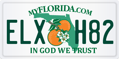 FL license plate ELXH82