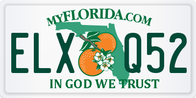 FL license plate ELXQ52