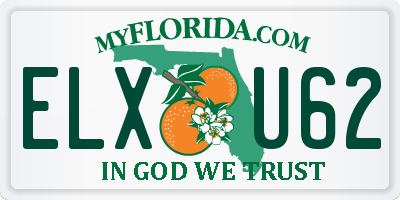 FL license plate ELXU62