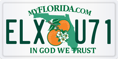 FL license plate ELXU71
