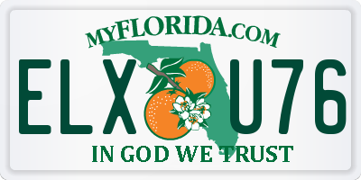 FL license plate ELXU76