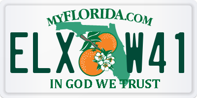 FL license plate ELXW41