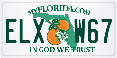 FL license plate ELXW67