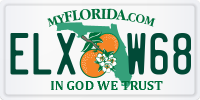 FL license plate ELXW68