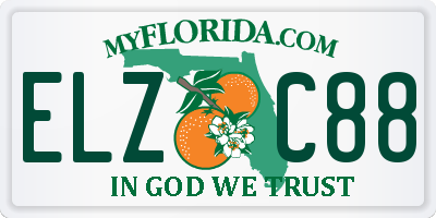 FL license plate ELZC88