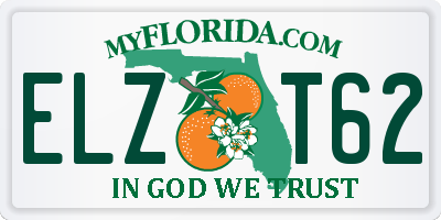 FL license plate ELZT62