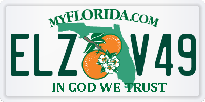 FL license plate ELZV49