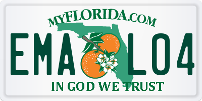 FL license plate EMAL04