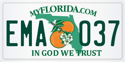 FL license plate EMAO37
