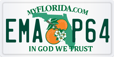 FL license plate EMAP64