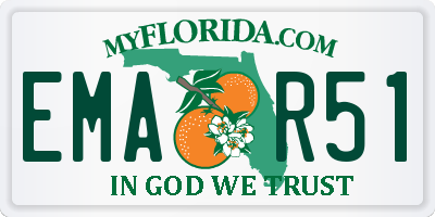 FL license plate EMAR51