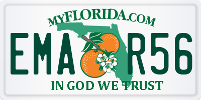 FL license plate EMAR56