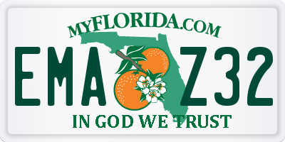 FL license plate EMAZ32