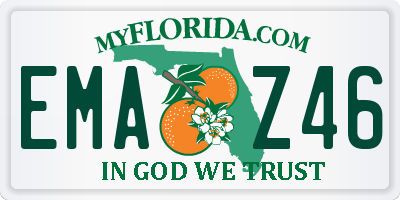 FL license plate EMAZ46