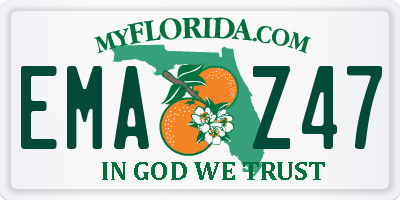 FL license plate EMAZ47