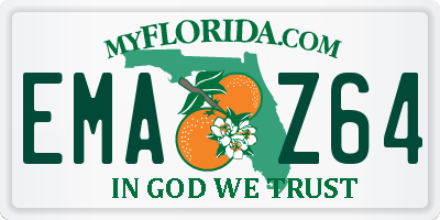 FL license plate EMAZ64