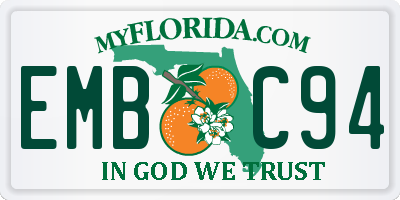 FL license plate EMBC94