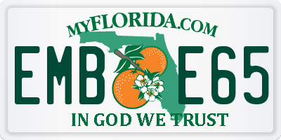 FL license plate EMBE65
