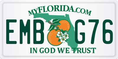 FL license plate EMBG76