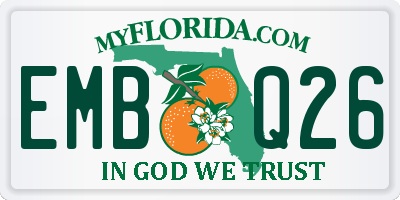 FL license plate EMBQ26