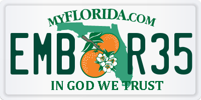 FL license plate EMBR35