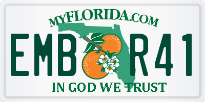 FL license plate EMBR41