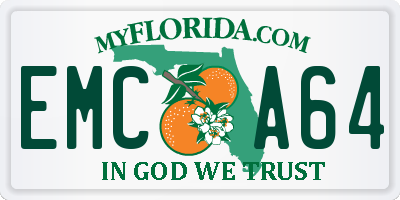 FL license plate EMCA64