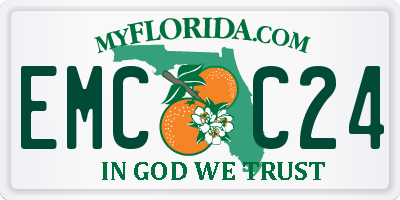 FL license plate EMCC24
