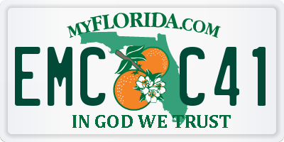 FL license plate EMCC41