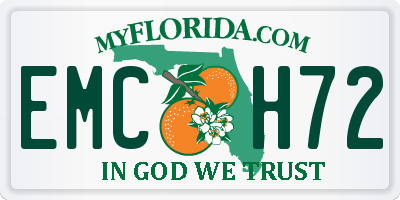 FL license plate EMCH72
