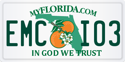 FL license plate EMCI03