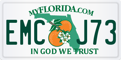 FL license plate EMCJ73