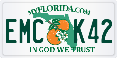 FL license plate EMCK42