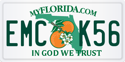 FL license plate EMCK56