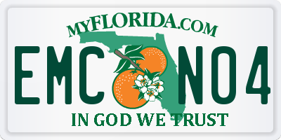 FL license plate EMCN04