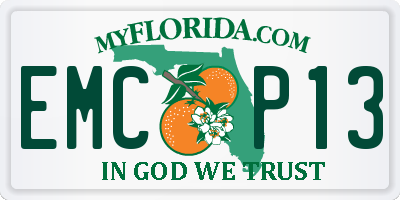 FL license plate EMCP13