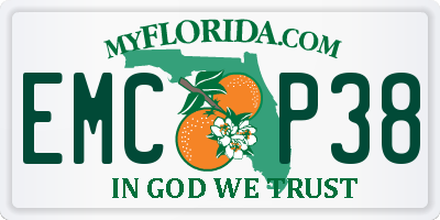 FL license plate EMCP38
