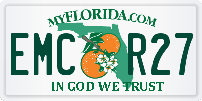 FL license plate EMCR27