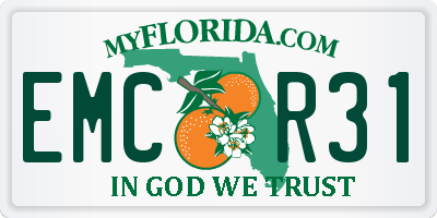 FL license plate EMCR31