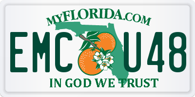 FL license plate EMCU48