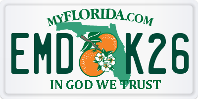FL license plate EMDK26
