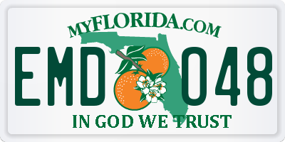 FL license plate EMDO48