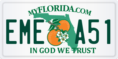 FL license plate EMEA51