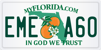 FL license plate EMEA60