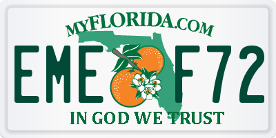 FL license plate EMEF72