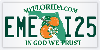 FL license plate EMEI25